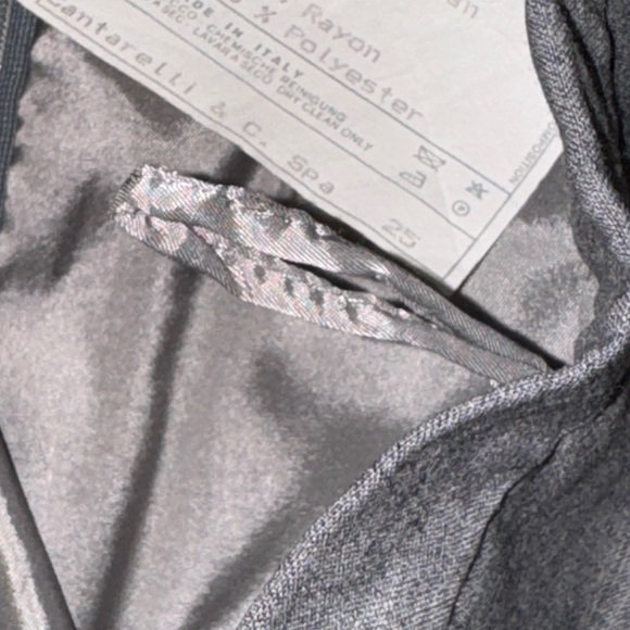 BURBERRY vintage Gray Women's pencil Skirt. Made in Italy!  Size I 40/US 4 VGUC - Picture 10 of 13